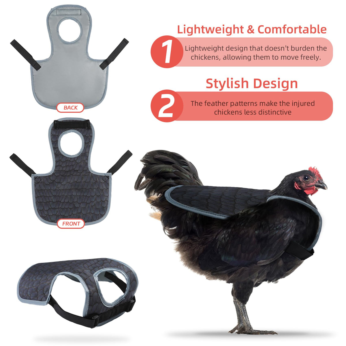 MYWSN feather-protector features stylish pattern to calm interactions.