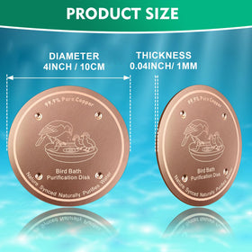Mzesssmy 0.6mm thick disc features durable finish for outdoor use.