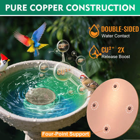 Mzesssmy copper disc top view highlights the three nodules design.