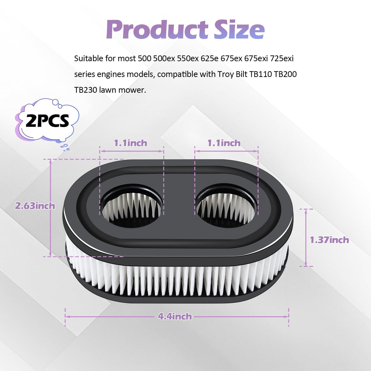 Mznowsea easy replace air filter for quick maintenance and smooth operation.
