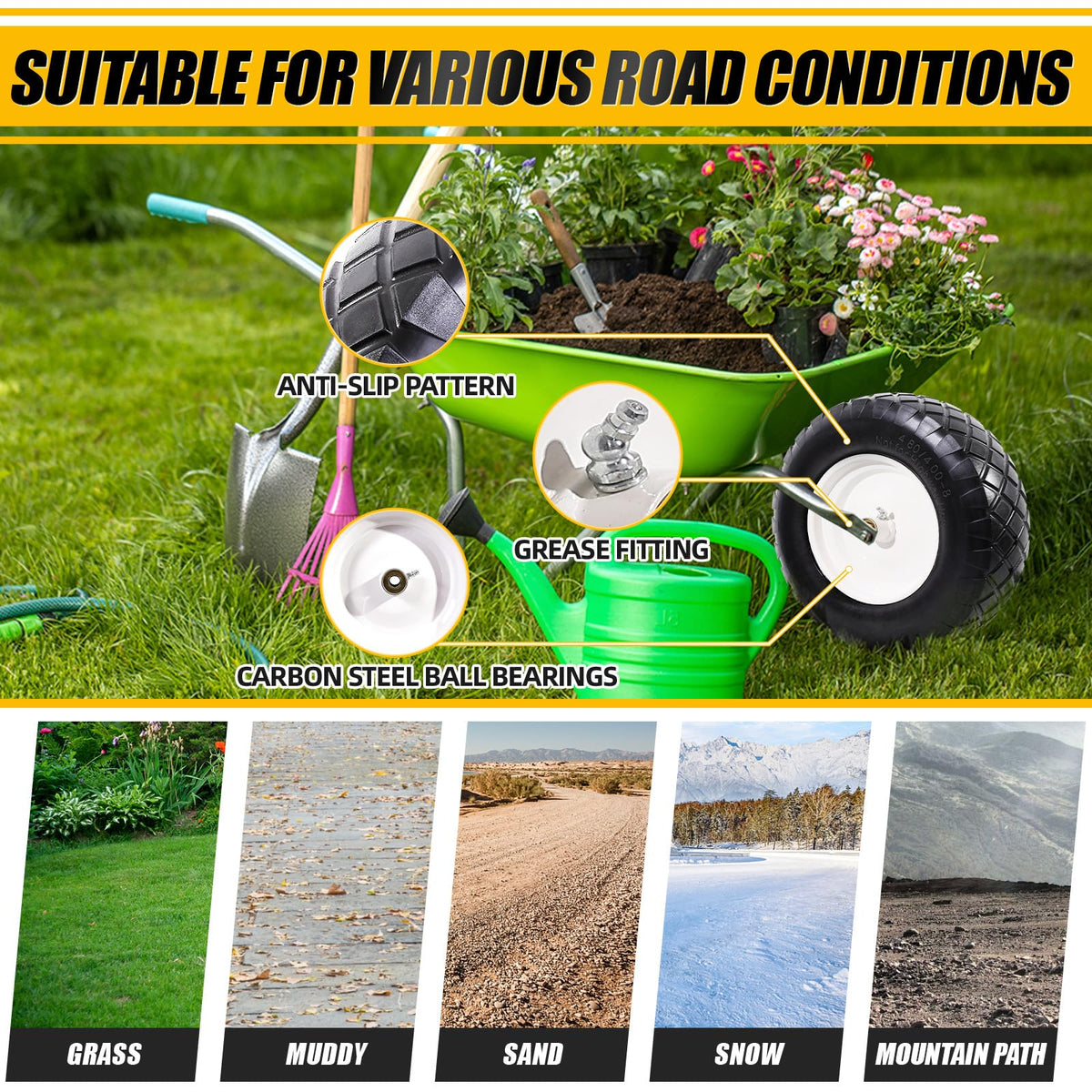 MZREXN ready-for-cart and dolly setups for yard work.