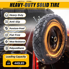 MZREXN rugged tread pattern for better grip on uneven terrain.