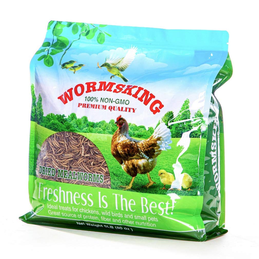 N2 dried mealworms in sealed bag preserving freshness and aroma