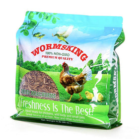 N2 dried mealworms in sealed bag preserving freshness and aroma
