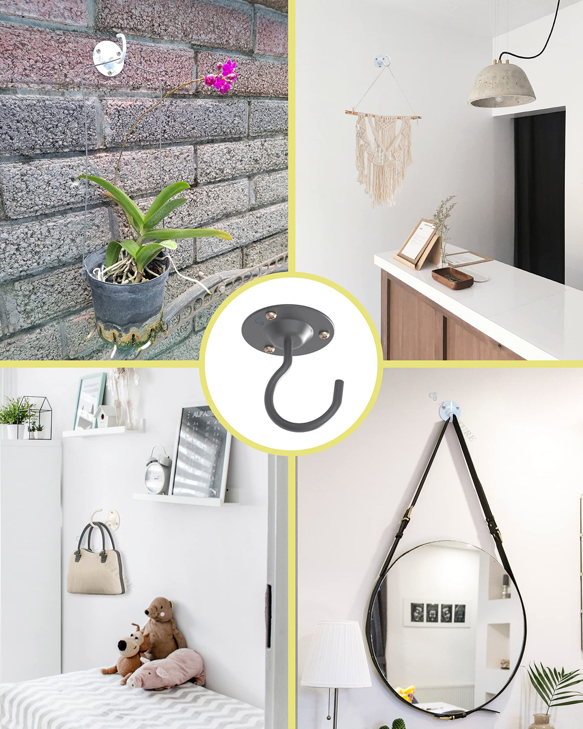 NACETURE versatile hooks for lanterns, wind chimes, and holiday decor.
