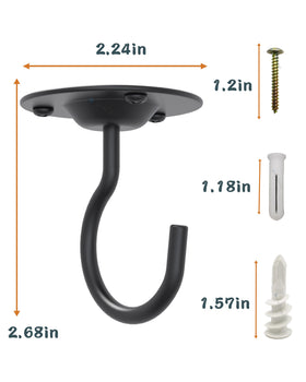 NACETURE 50-lb capacity hook shown ideal for heavy planters and lanterns.
