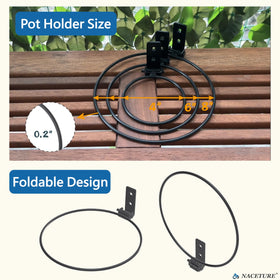 NACETURE round black planter hanger adds texture and warmth to any room