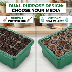 NACNO thickened PVC seed tray is sturdy and reusable