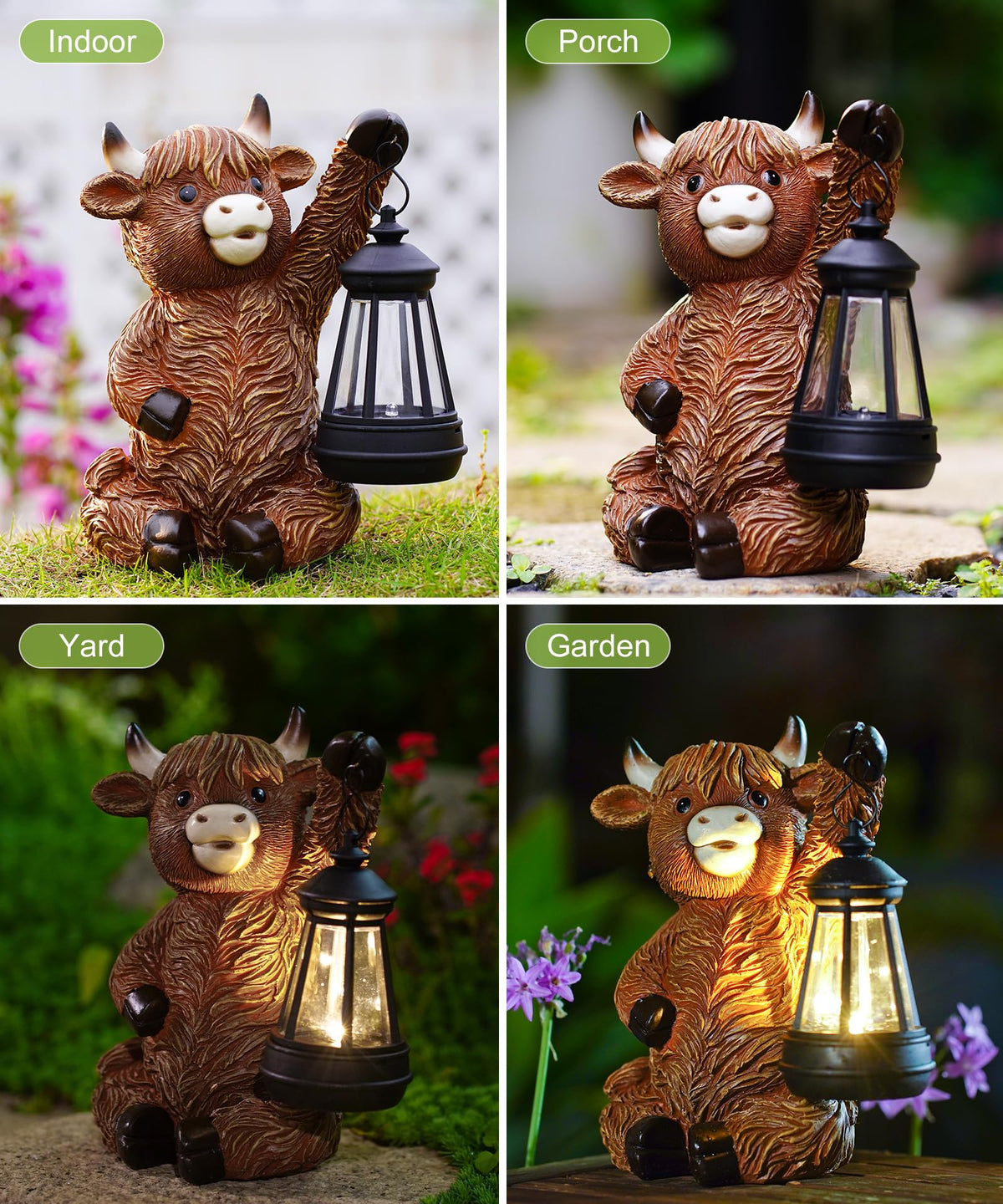 Nacome Highland Cow garden ornament arrives in a gift-ready box.