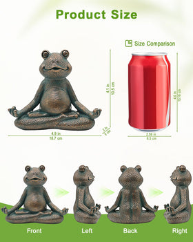 Nacome outdoor-indoor frog sculpture delivers durable yard art for all seasons