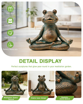Nacome patio decor frog figurine elevates porch aesthetics