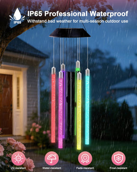 Nacome solar wind chime gentle melody for tranquil spaces