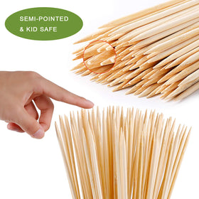 NadaKin bamboo toasting sticks 300pcs arranged in a pack for family camping.