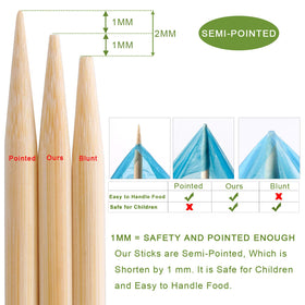 NadaKin campfire skewers illustrate kid-safe length for safe grilling sessions.