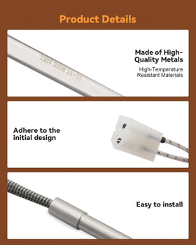 Durable metal and plastic components in Nahntaipy igniter promote long-lasting performance.