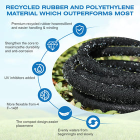 Naicet end-cap-included demonstrates a complete, easy-to-install hose kit.