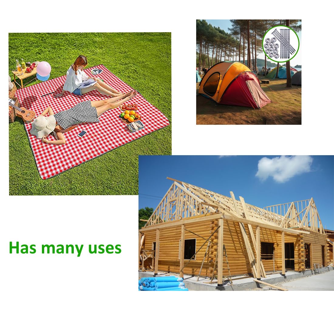 NAILONG versatile outdoor stakes fix rugs, tents, awnings, and mats