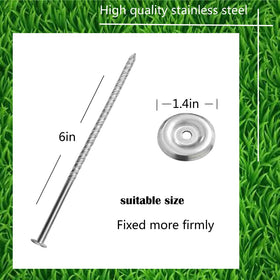 NAILONG stainless steel spiral stake highlighting rust resistance and durability
