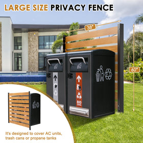 NAIZEA trash can enclosure neatly concealing clutter in outdoor space