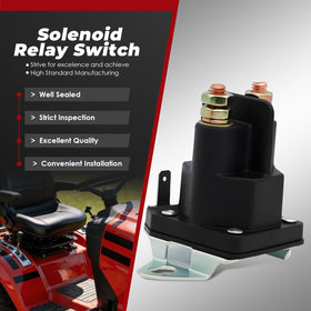 Nakkaa 3-terminal solenoid for rugged lawn mower start capability.