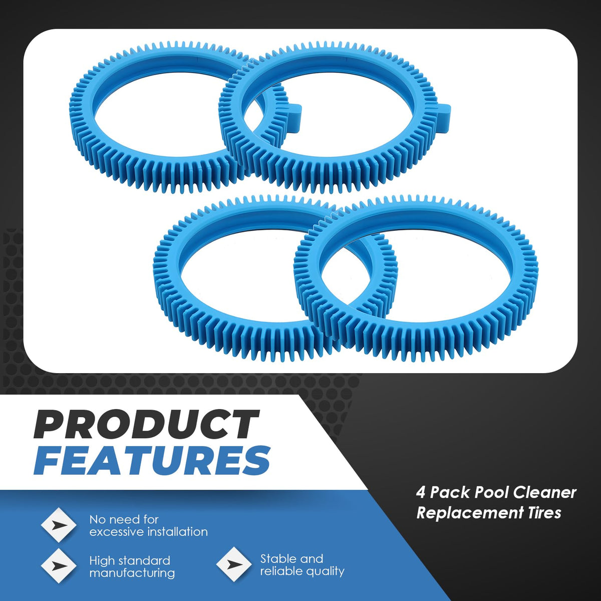 Nakkaa front tire installation guide demonstrates quick replacement steps.