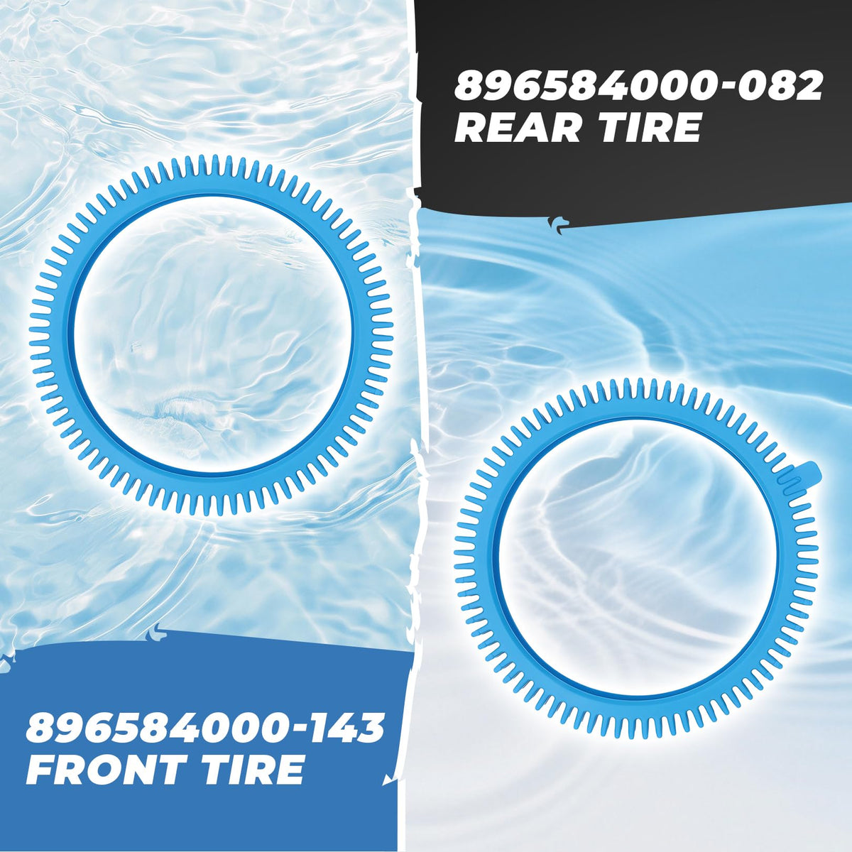 Nakkaa packaging shows front tire kit with two hubs.
