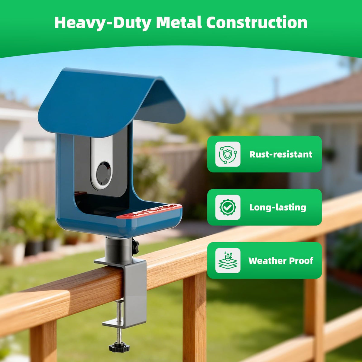 Nakucholy drill-free installation allows quick, tool-free setup anywhere.