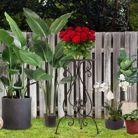 NAKUPE 11-inch diameter tray provides ample resting space for small to medium pots