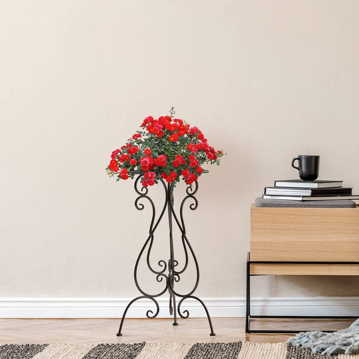 NAKUPE folding plant stand is easy to store when not in use