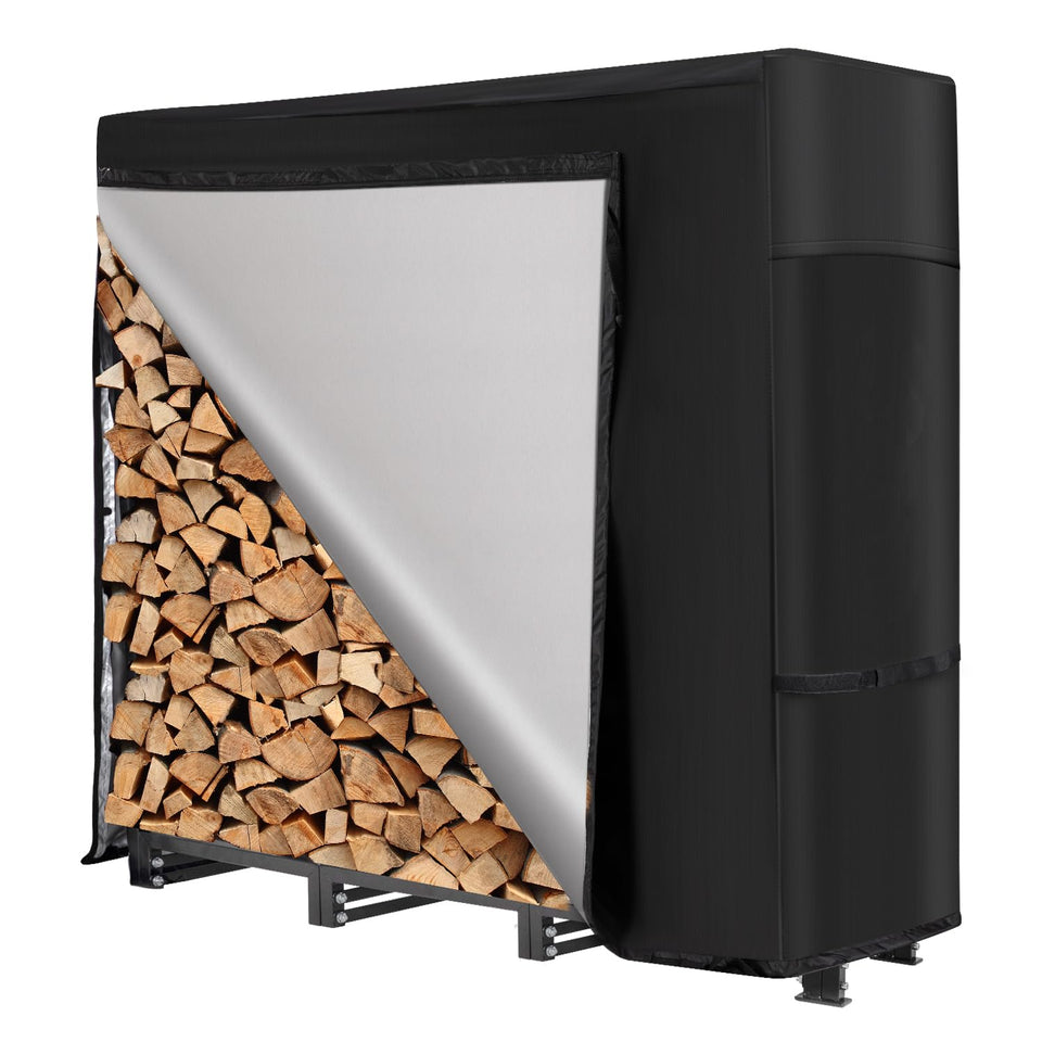 Nalone 4ft outdoor firewood rack ready for organized wood storage outdoors