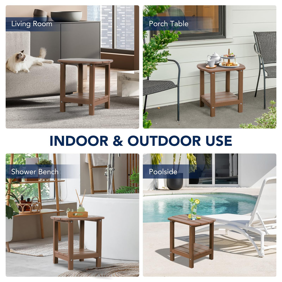 nalone Adirondack side table 365-day warranty offers peace of mind.