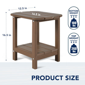 nalone Adirondack side table easy-assembly with included parts for quick setup.