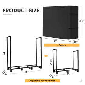 Nalone square strong stand keeps firewood stable on any surface