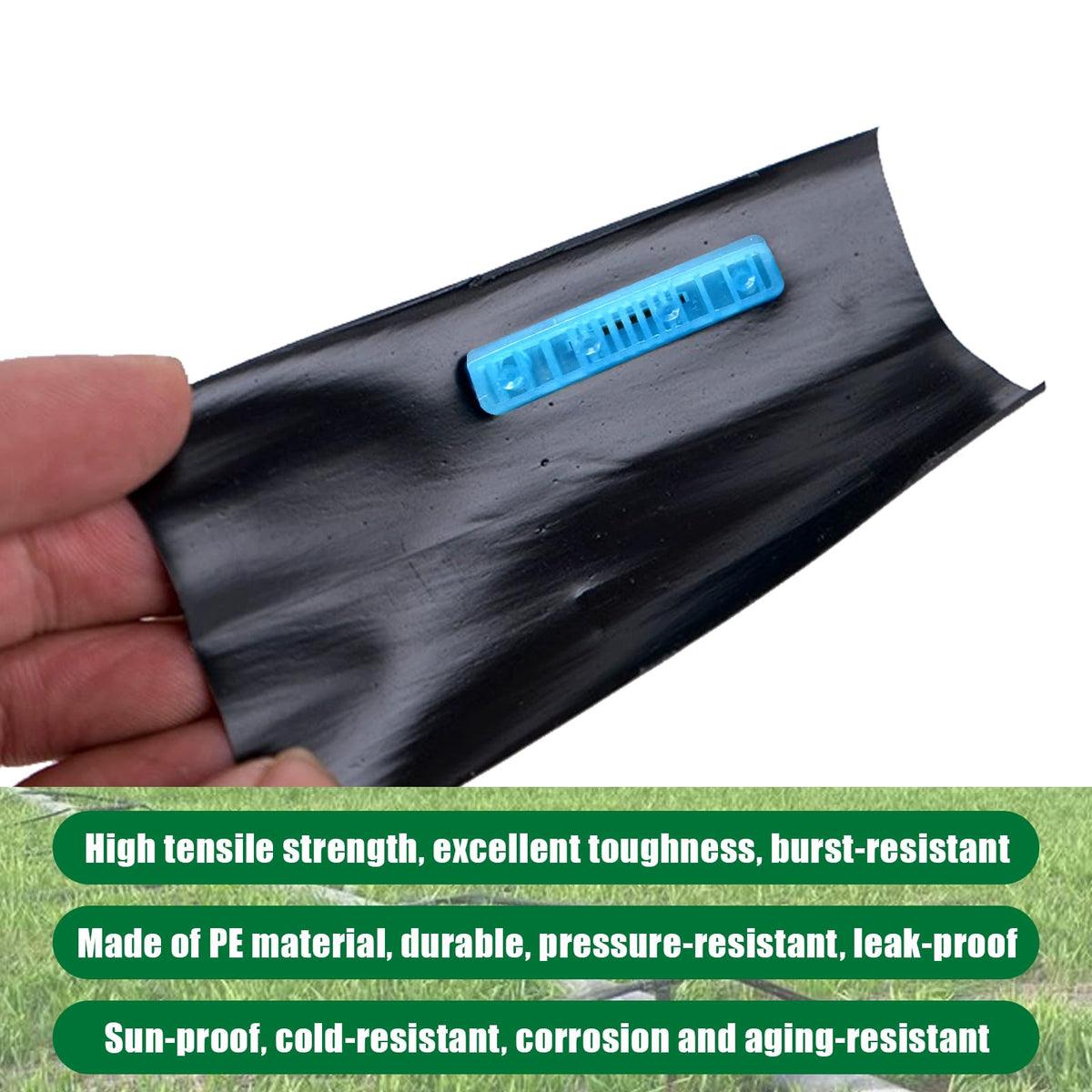 Nalwort durable construction supports year-round garden irrigation in varying weather.