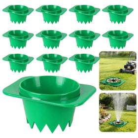 NamcheBarwa sprinkler head protector guard set blends with grass and shields sprinklers from impact