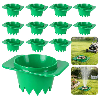 NamcheBarwa sprinkler head protector guard set blends with grass and shields sprinklers from impact