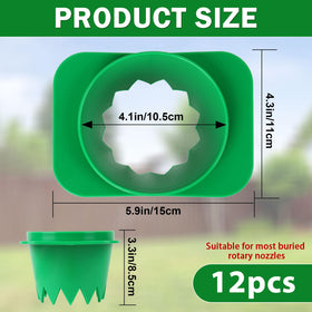 NamcheBarwa sprinkler head protector edge aligns easily to secure around the sprinkler