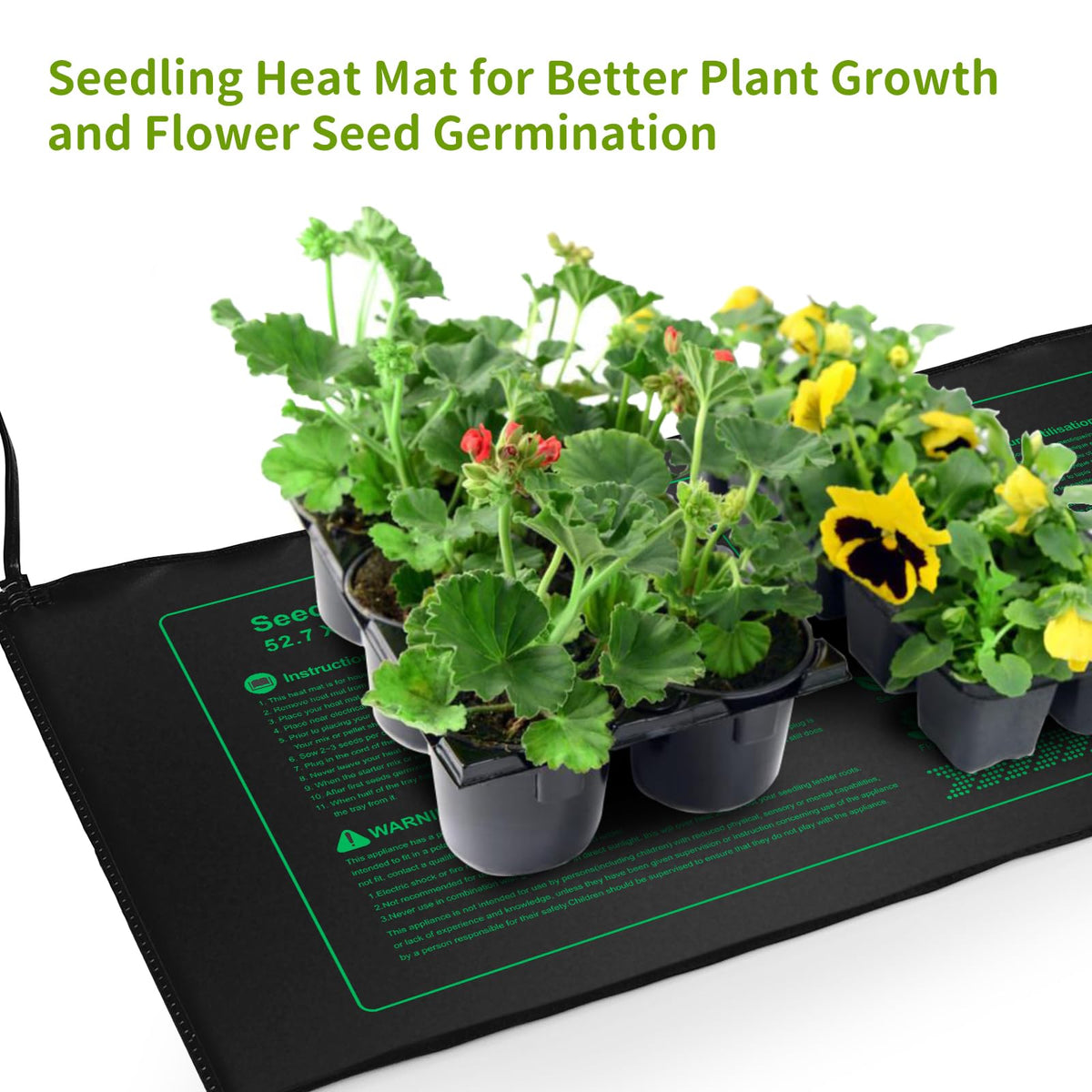 NAMOTEK durable PVC seedling heating mat delivers long-lasting performance under trays.
