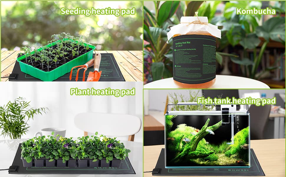 NAMOTEK easy-clean seedling heat mat simplifies maintenance after use.
