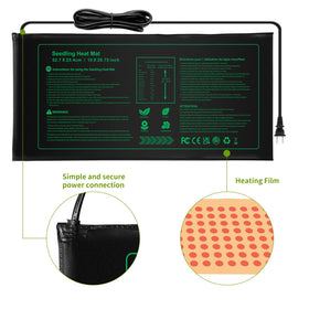 NAMOTEK IPX4 waterproof heat mat resists splashes for indoor gardening.