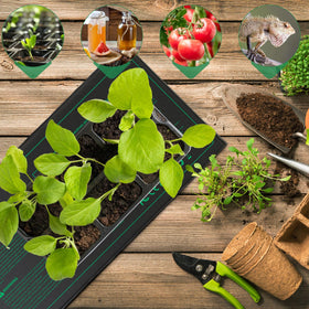 NAMOTEK Seedling Heat Mat in an indoor gardening setup