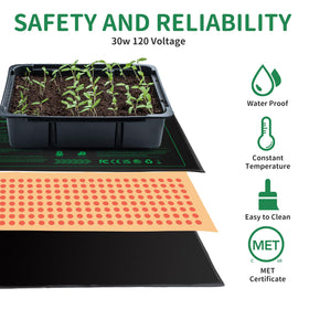 NAMOTEK Seedling Heat Mat waterproof surface easy to clean