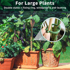 NAMTSO adjustable-length plant stakes up to 25 inches for versatility