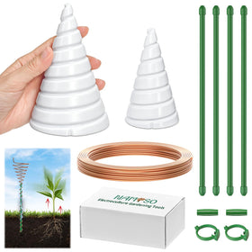 NAMTSO extralarge cone spiral antenna for energizing the garden and growth potential