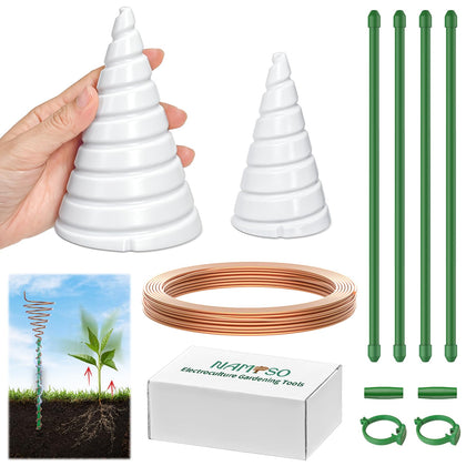 NAMTSO extralarge cone spiral antenna for energizing the garden and growth potential