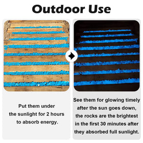 NAMTSO glow stones for outdoor decor are lightweight and easy to place.