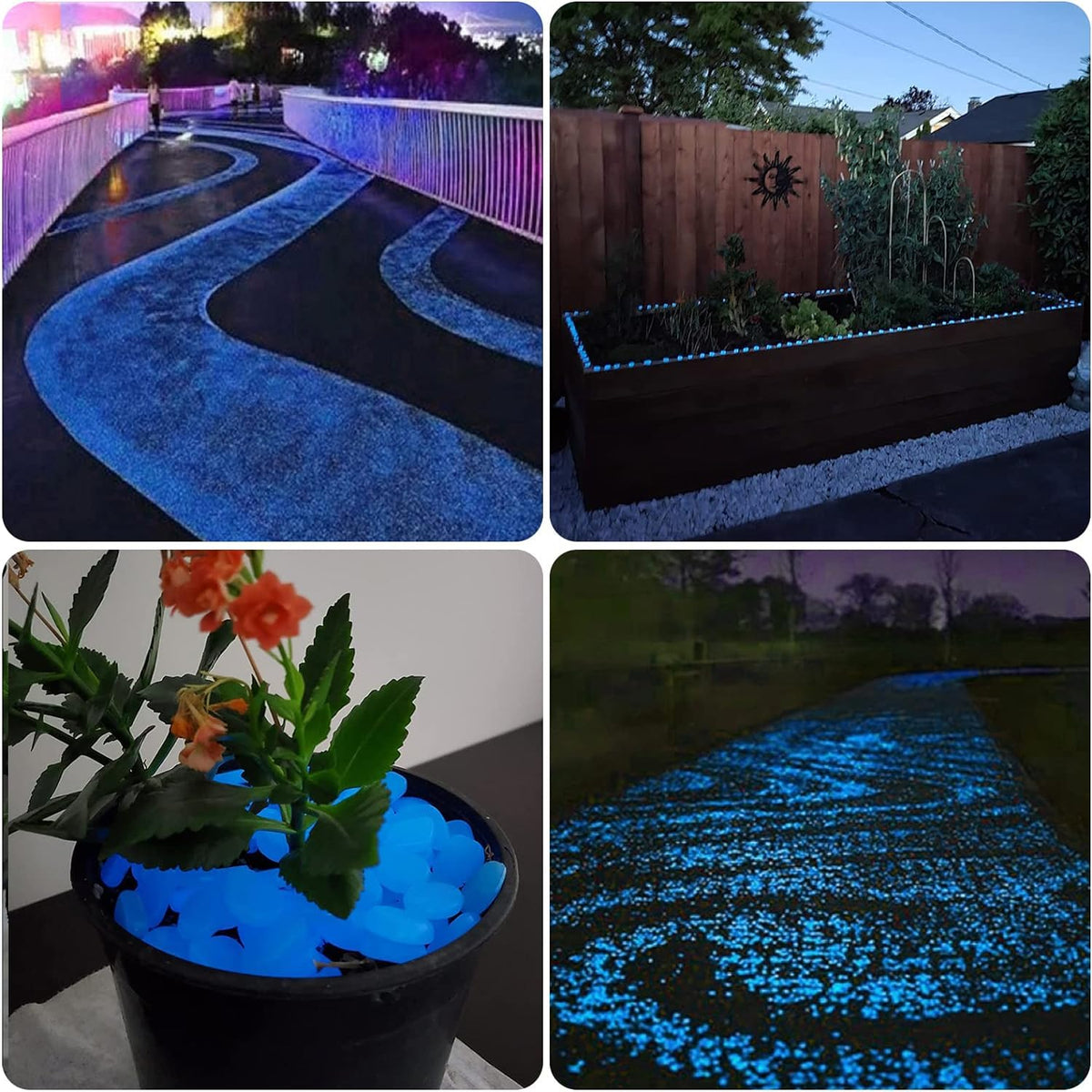 NAMTSO glow rocks brighten patios, flower beds, and fish tank showcases.