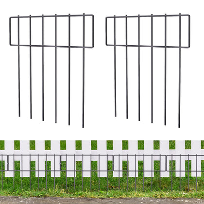NANANARDOSO 19-pack fence panel for garden borders deters digging.