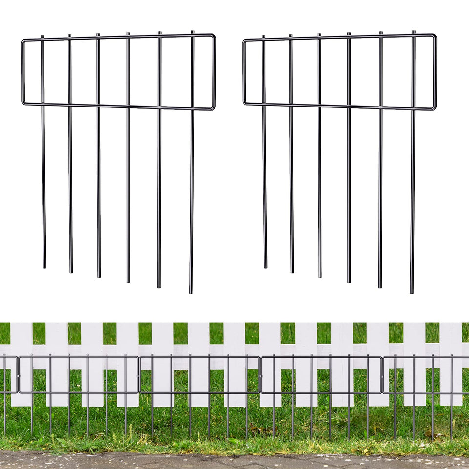 NANANARDOSO 19-pack fence panel for garden borders deters digging.