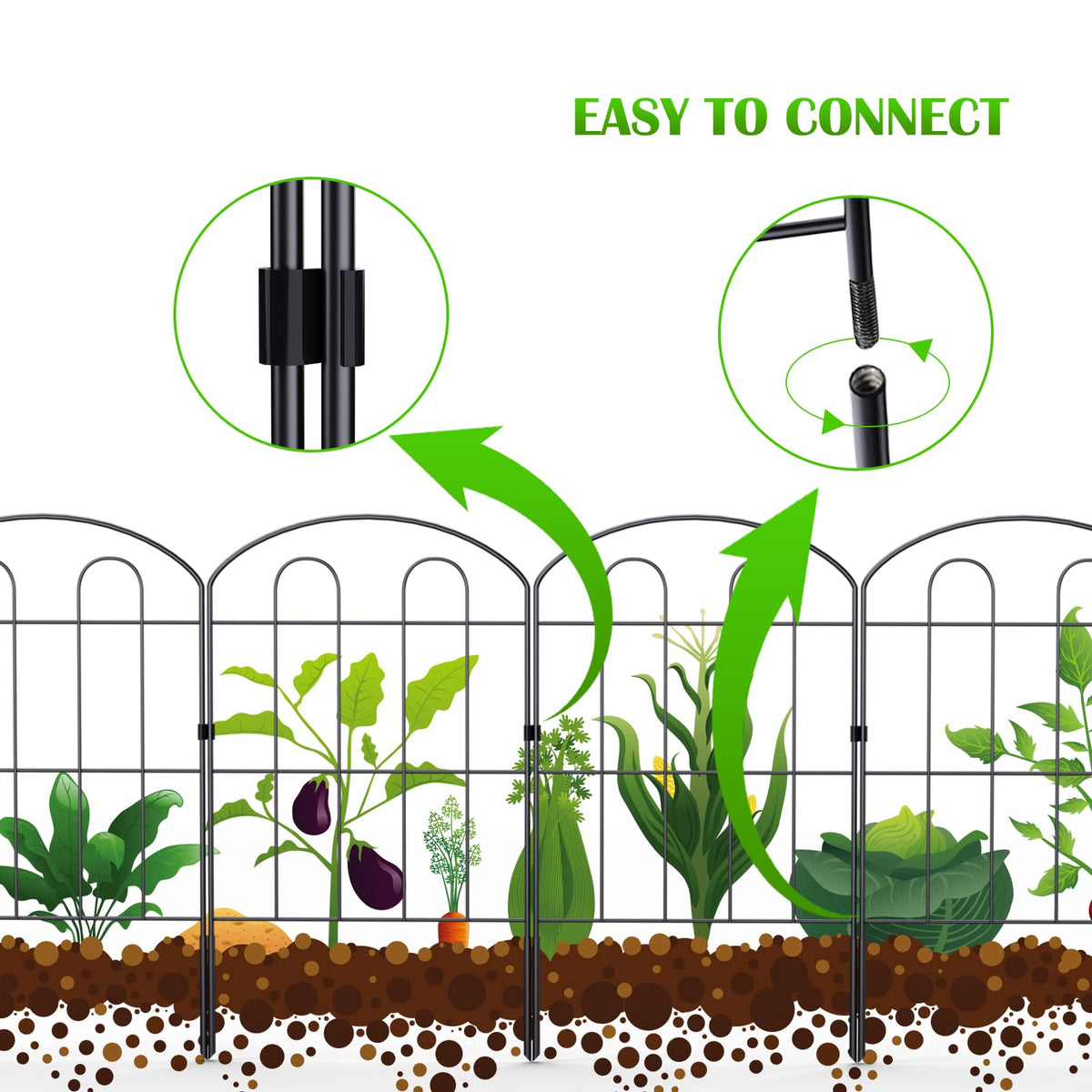 Nananardoso animal barrier helps protect flower beds with light boundary support.
